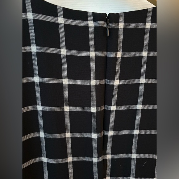 Chaps Ralph Lauren long sleeve plaid checkered midi dress size 12 - Picture 8 of 10